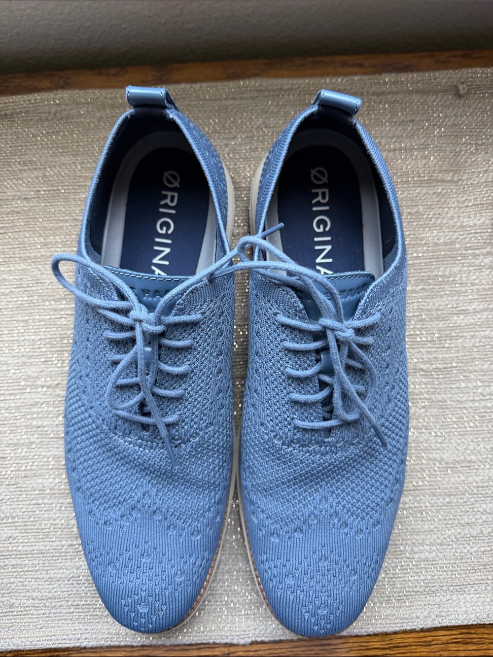 Cole Haan Men's Knit Oxford Shoes in Blue